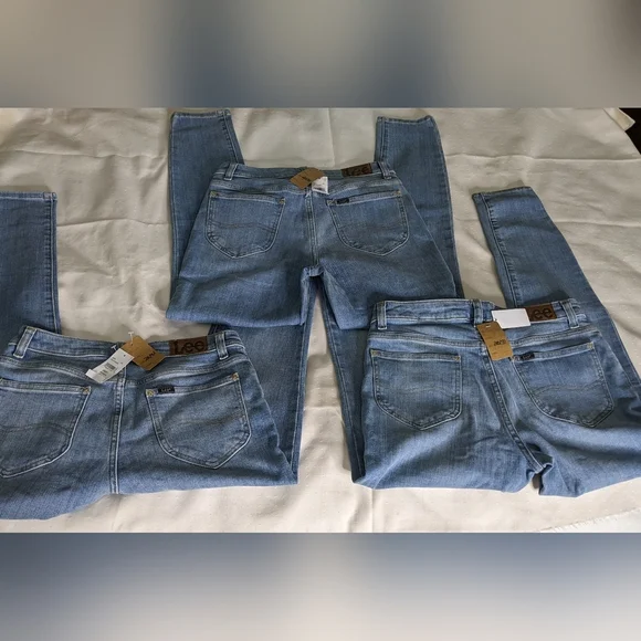 3 New Lee Legendary Skinny 30x28 Blue Denim Jeans, T3W - Picture 6 of 11